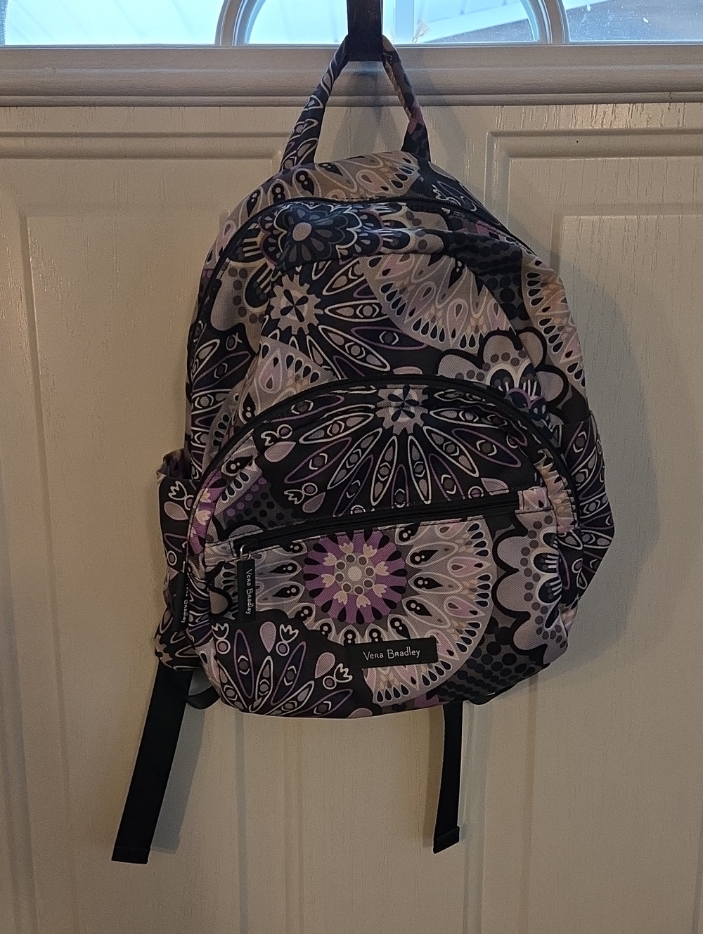 Vera Bradley Purple Mimosa Medallion Essentials Backpack